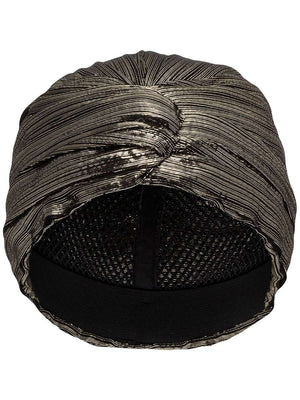 Metallic-Effect Silk Hairband back