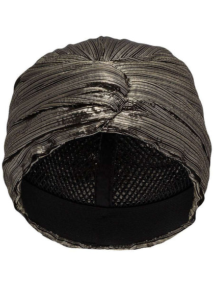Metallic-Effect Silk Hairband back