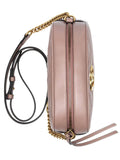 GG Marmont Small Matelassé Zipped Dusty Pink Shoulder Bag