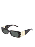Dynasty Rectangle Sunglasses BB0096S in Brown