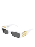Dynasty Rectangle Sunglasses BB0096S in White