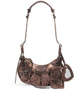Le Cagole XS Shoulder Bag in Metallized Bronze