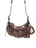 Le Cagole XS Shoulder Bag in Metallized Bronze