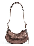 Le Cagole XS Shoulder Bag in Metallized Bronze