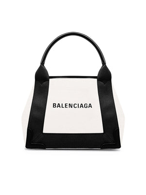 Navy XS Cabas in Beige