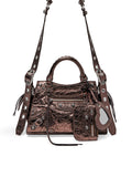 Neo Cagole XS Shoulder Bag in Metallized Bronze