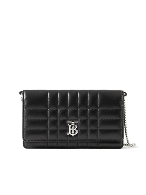 Lola Clutch in Black/palladium