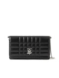 Lola Clutch in Black/palladium
