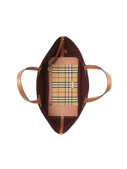 Medium London Tote in Briar Brown/Black