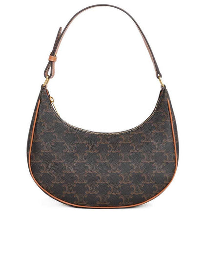 Ava Bag in Triomphe Canvas and Calfskin in Tan