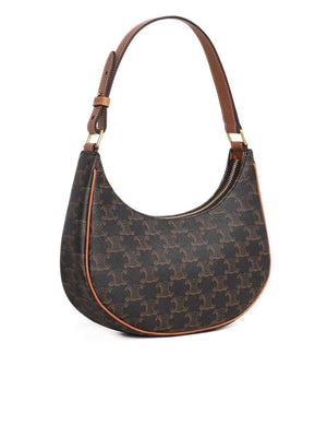 Ava Bag in Triomphe Canvas and Calfskin in Tan