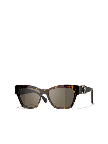 Butterfly Sunglasses CH5456QB Dark Havana & Brown