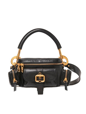 Small Camera Bag in Shiny Leather