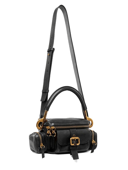 Small Camera Bag in Shiny Leather