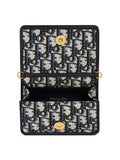30 Montaigne Nano Pouch in Blue Dior Oblique Jacquard