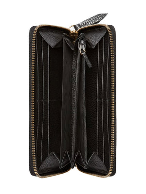 Leather Zip Around Wallet