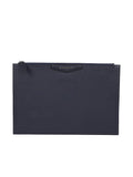 Large Pouch Antigona in Navy Grained Leather