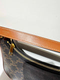 Ava Bag in Triomphe Canvas and Calfskin in Tan