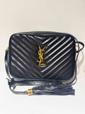 Lou Camera Bag in Quilted Leather Bronze Hardware
