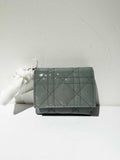 Lady Dior Lotus Wallet in Grey