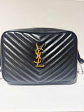 Lou Camera Bag in Quilted Leather Bronze Hardware