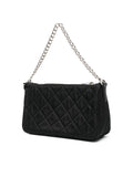 Prada Tessuto Nylon Quilted Chain Crossbody Bag in Black