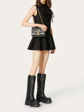 Stud Sign Grainy Calfskin Shoulder Bag