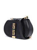 Greca Goddess Shoulder Bag in Black
