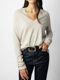 River Cashmere Jumper in Sugar Multico