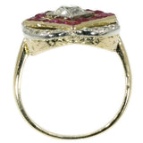 Art Deco Interbellum engagement ring
