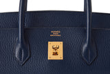 Pre-Owned Hermès Blue Roy Ardennes Leather Birkin 40
