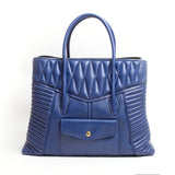 Miu Miu Inchiostro Matelasse Nappa Biker Handbag