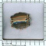 Georgian red gold memoriam brooch