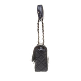 Chanel A90211 Navy Perforated Lambskin Quilted Shoulder Bag