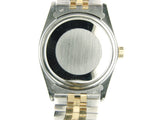 Pre Owned Mens Rolex Two-Tone Datejust with a Gold Tapestry Dial 16013