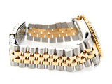 Pre Owned Mens Rolex Two-Tone Datejust with a Black Dial 16263