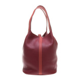 Hermes Rouge H Togo Leather / Rouge Duchesse Swift Leather Picotin Lock 31cm (R