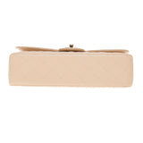 Chanel Beige Caviar Leather Quilted Classic Large Chain Bag