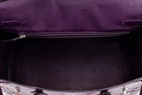 Amethyste Crocodile Niloticus Lisse Birkin 30