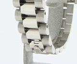 Pre Owned Mid-Size Rolex White Gold Diamond Datejust with a Silver Dial 178279