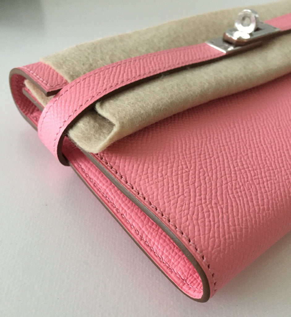 Hermès Kelly Long wallet  Rose Confetti