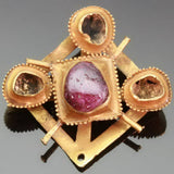 Early renaissance gold brooch