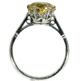 Vintage yellow stone engagement ring