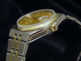 Pre Owned Mens Rolex Two-Tone Oysterquartz Datejust Gold Champagne 17013