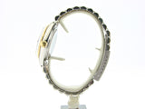 Pre Owned Mens Rolex Two-Tone Datejust with a Black Roman Dial 16013
