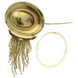 Gold Biedemeier brooch and locket