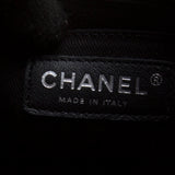 Chanel A90693 Black Calf Leather Quilted Chain Bag