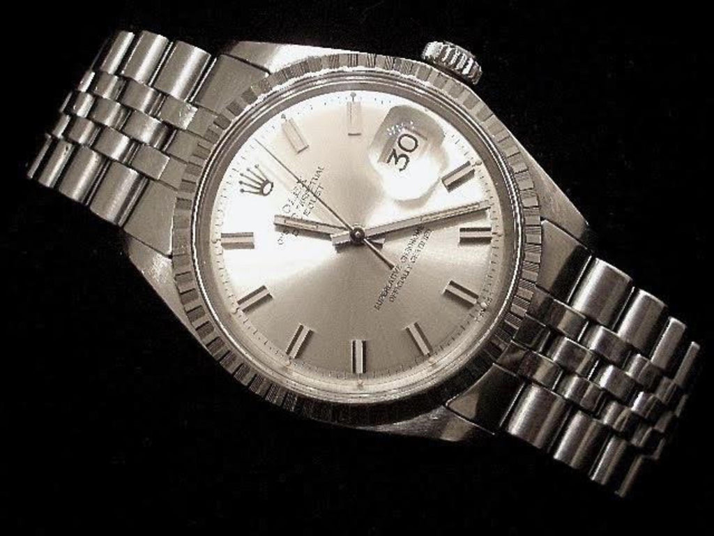 Pre Owned Mens Rolex Stainless Steel Datejust with a Silver Dial 1603