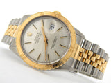 Pre Owned Mens Rolex Two-Tone Datejust with a Silver Dial 16253