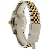Pre Owned Mens Rolex Two-Tone Datejust with a Gold Linen Dial 16013